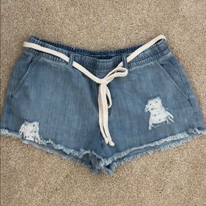 Aerie stretchy jean shorts